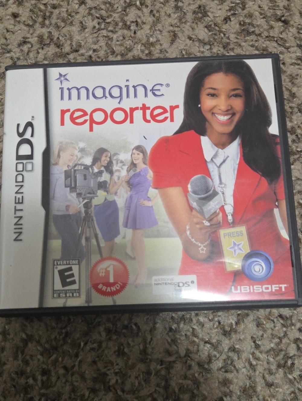 Nintendo Imagine Reporter DS Game with Red and White Cover Art